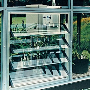 Louvered Vent Ventilation In a Hartley Botanic Greenhouse